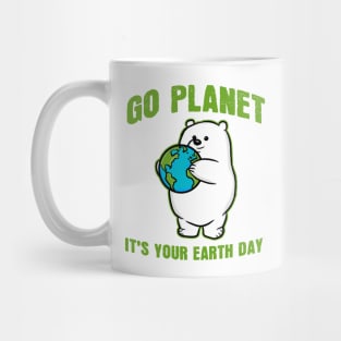 Go Planet It's Your Earth Day Polar Bear Mug